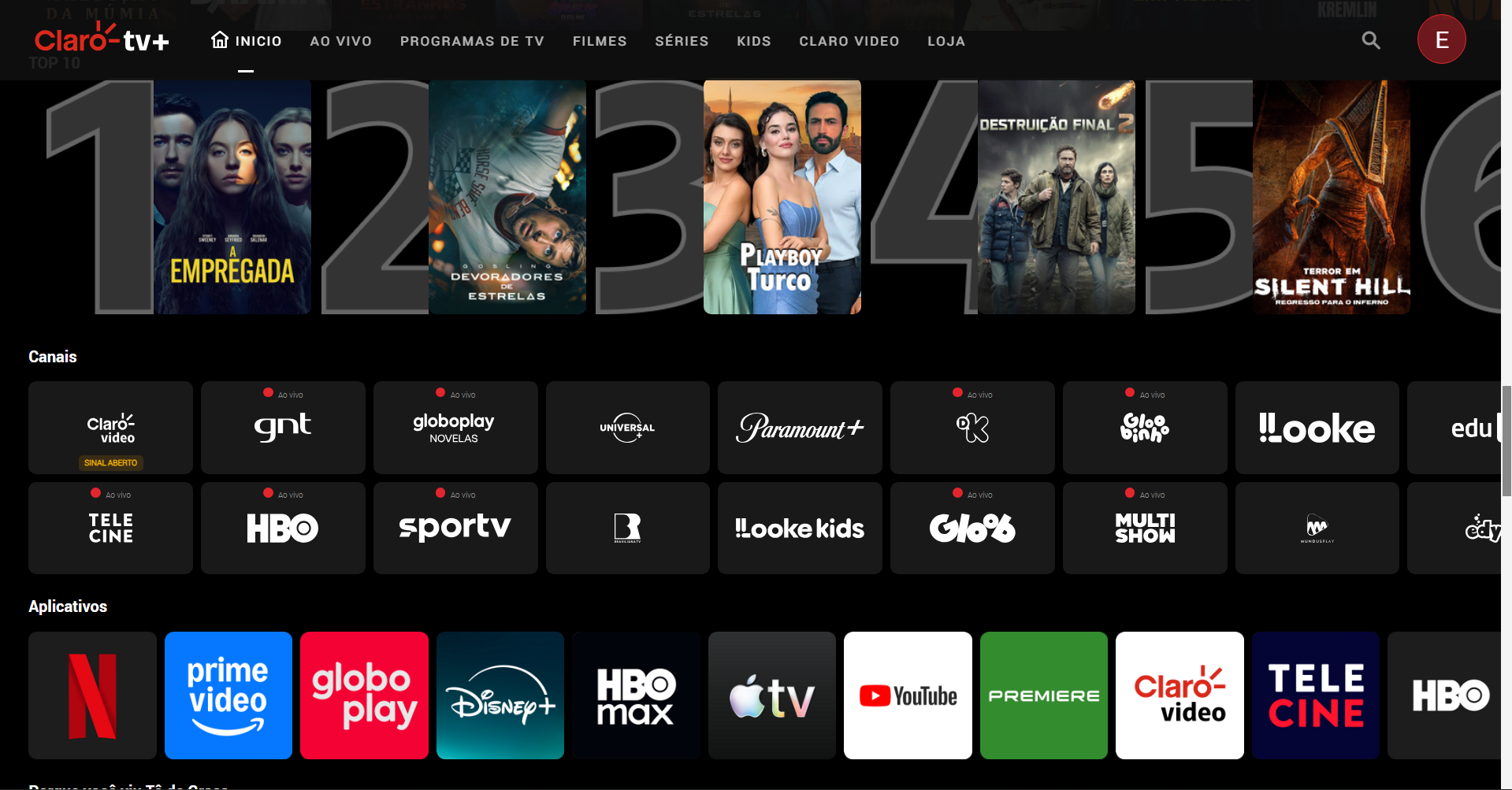 CLAROTV + PREMIERE ⚽ + CANAIS - ACESSO PRIVADO - imagem 2